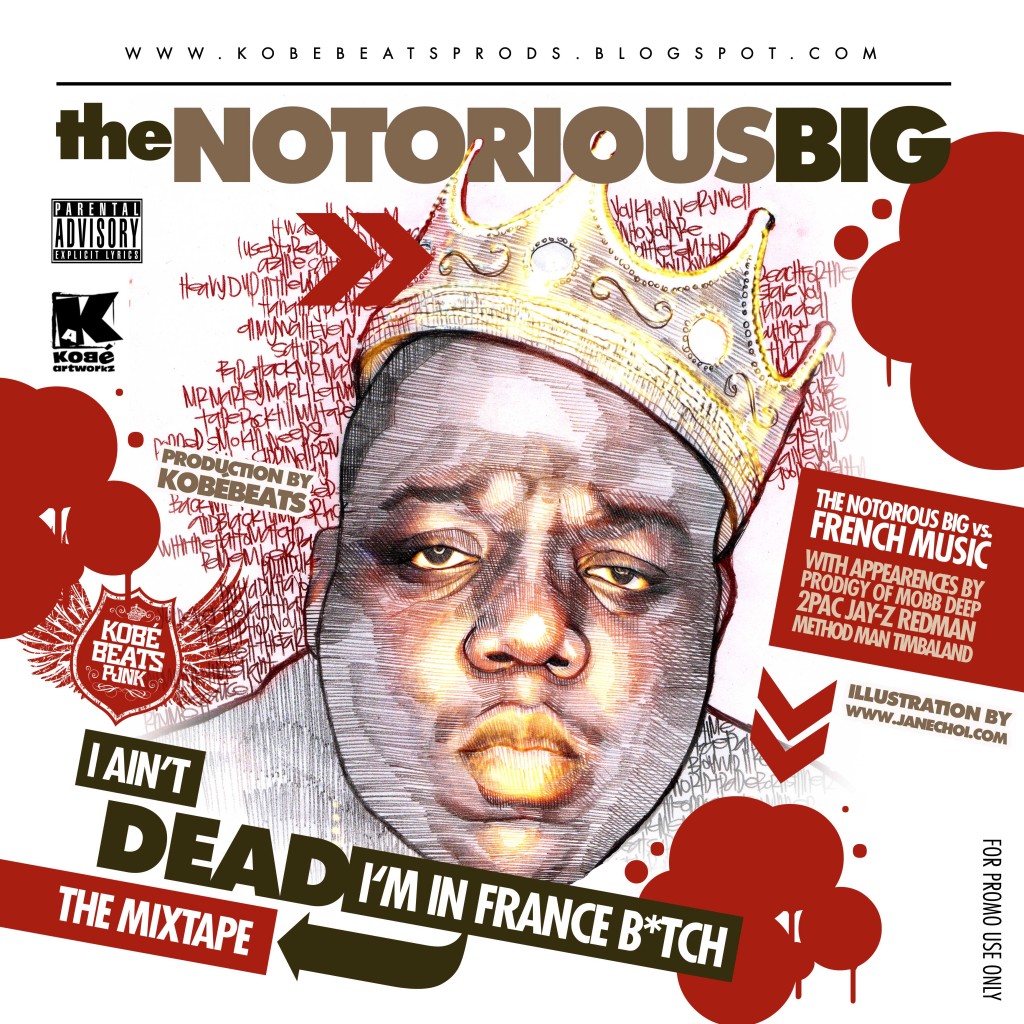 Dans ma platine : Kobé Beats Le 9 mars dernier on commémorait l’ anniversaire de la mort de Notorious Big, Kobé Beats a réalisé pour l’ occasion une mixtape remixant les couplets phares de Biggie avec des samples de variété française.